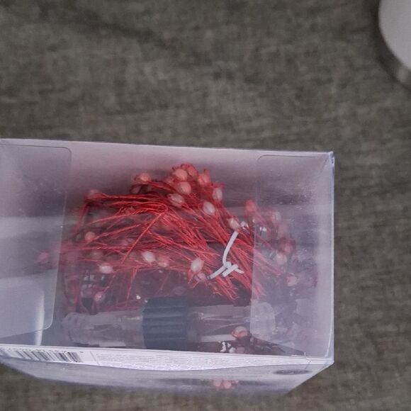 Celebrations Platinum LED Big Seed Cluster RED ONLY 250ct Lights 10ft NWT - Picture 5 of 8